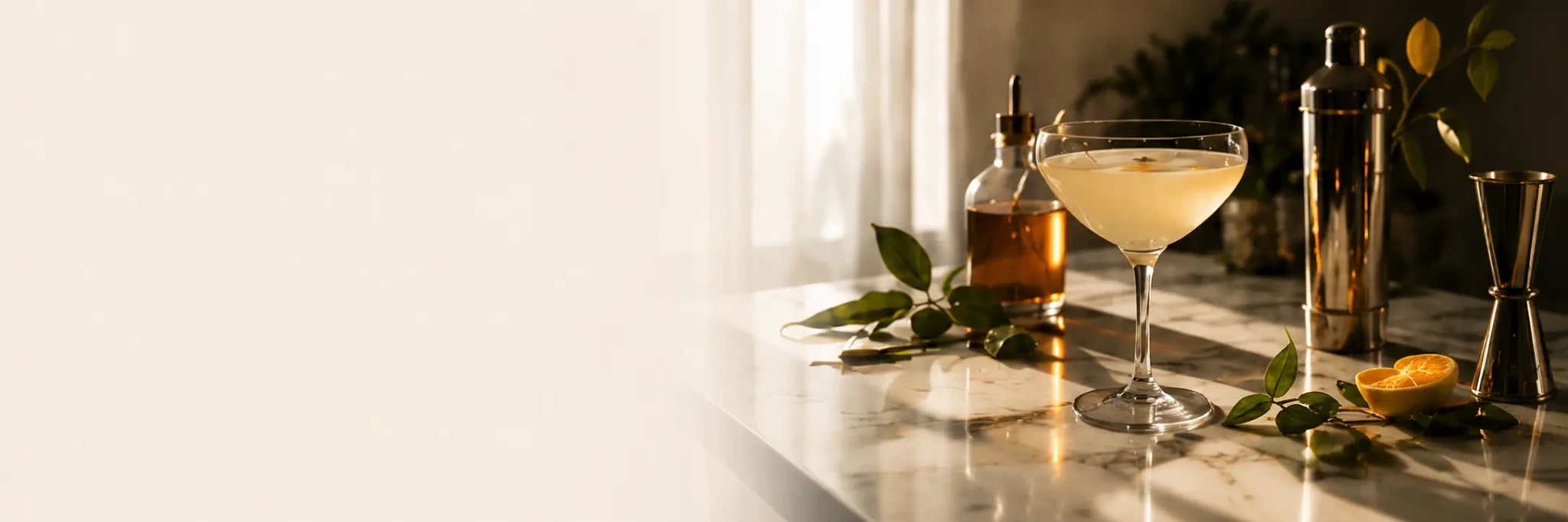 Cocktail et matériel de bar.
