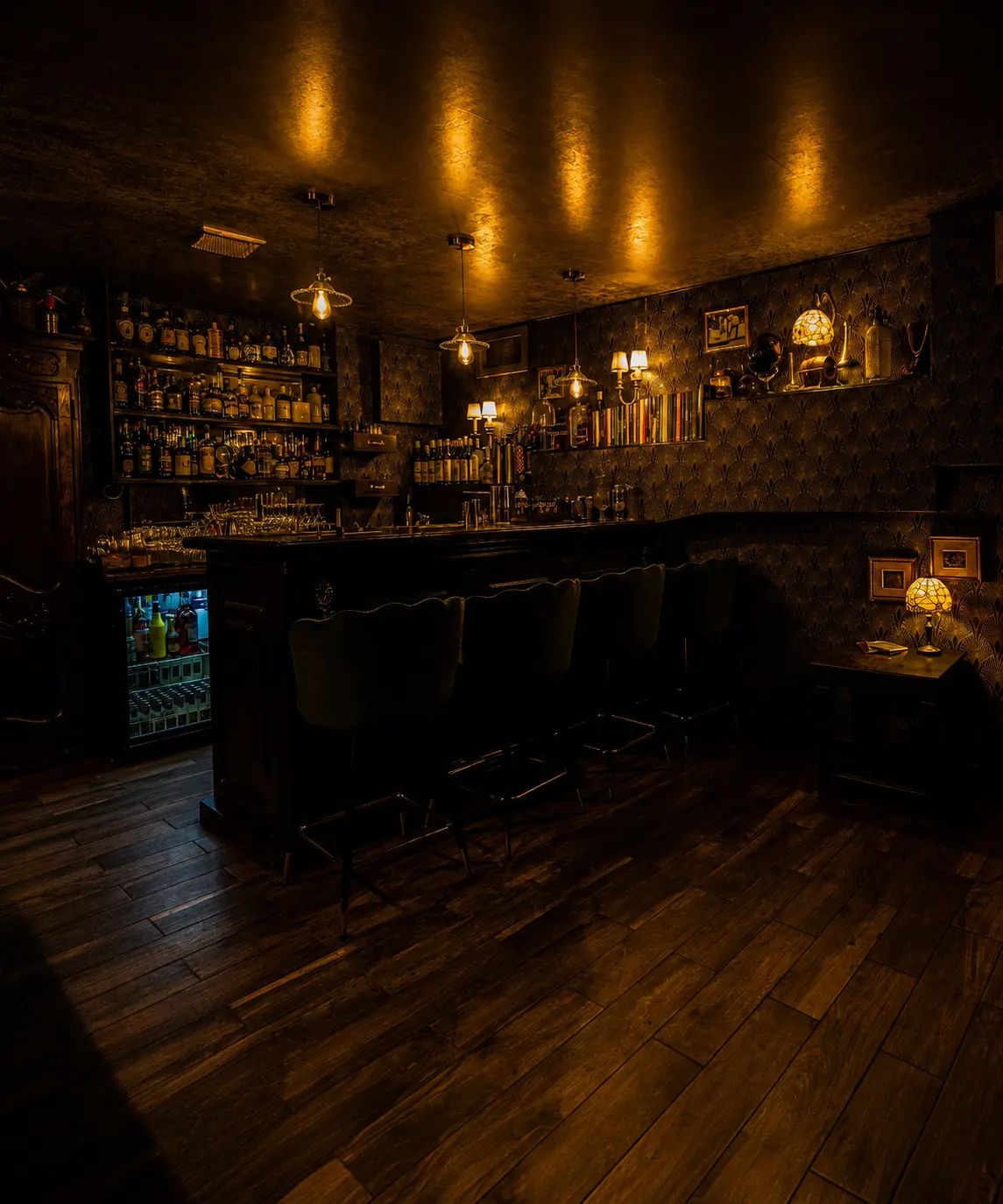 Le Speakeasy, lieu privé feutré de La Maison du Barman pour les ateliers cocktail.