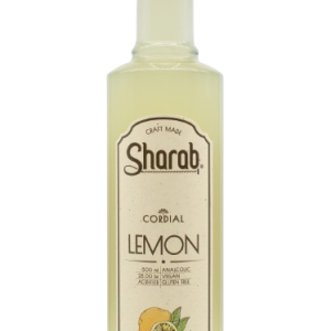 Cordial Sharab Citron 500ml - Bouteille de sirop artisanal au citron - La Maison du Barman