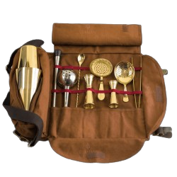 Kit de barman Atena Gold - Trousse d'outils de mixologie dorés - La Maison du Barman