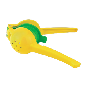 PRESSE AGRUME AVEC LEVIER 7.5CM  JAUNE/VERT