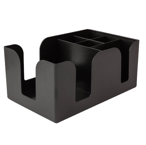Organisateur de bar Black - Boîte de rangement noire pour comptoir - La Maison du Barman