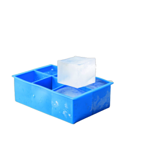 Moule à glaçons 6 Cubes XL - Bac en silicone pour gros glaçons carrés - La Maison du Barman