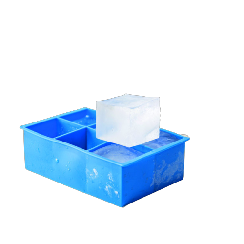 Moule à glaçons 6 Cubes XL - Bac en silicone pour gros glaçons carrés - La Maison du Barman