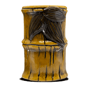 Verre Bamboo Son Honey 47cl - Verre tiki couleur miel texturé bambou - La Maison du Barman