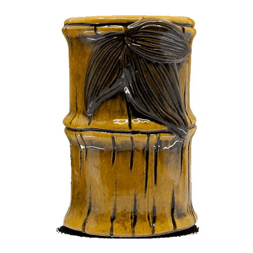 Verre Bamboo Son Honey 47cl - Verre tiki couleur miel texturé bambou - La Maison du Barman