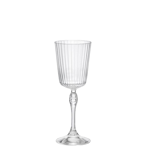 Verre Cordial America 20s 8cl - Lot de 6 verres à liqueur vintage - La Maison du Barman