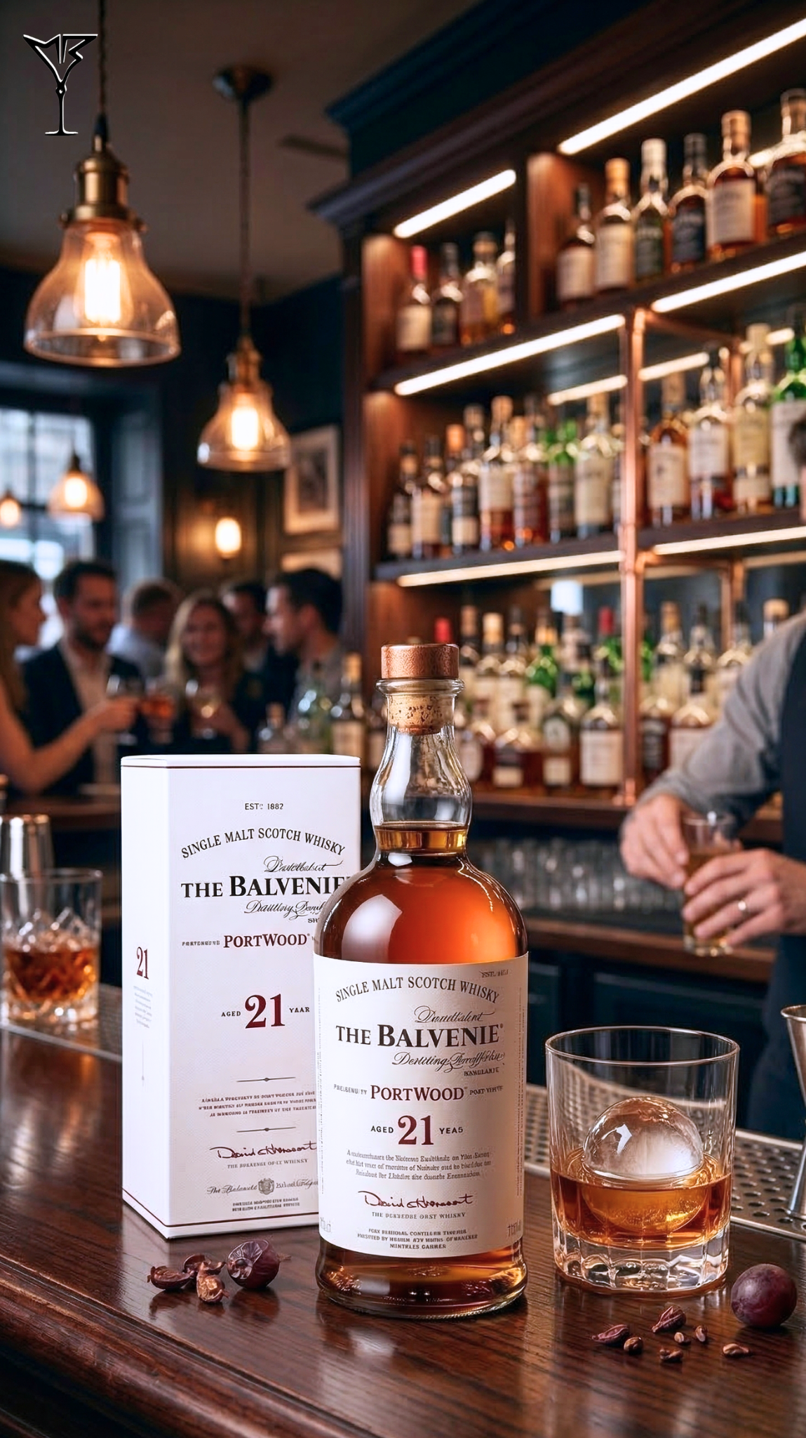 Whisky Balvenie 21 ans PortWood 70cl - Bouteille de single malt écossais 21 ans - La Maison du Barman