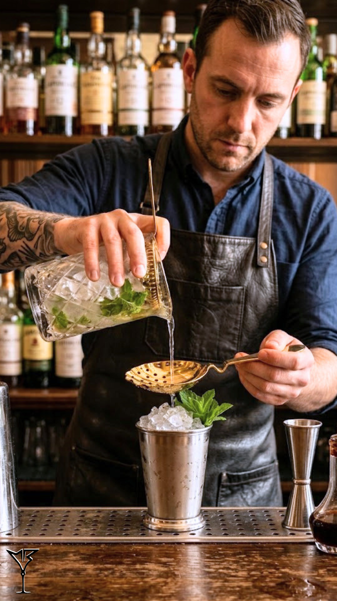 Passoire Julep Shell Or - Passoire à cocktail forme coquillage dorée - La Maison du Barman