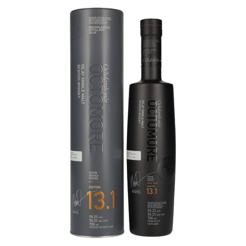 Whisky Octomore 13.1 59.2% 70cl - Bouteille de single malt écossais tourbé en fût de chêne américain - La Maison du Barman