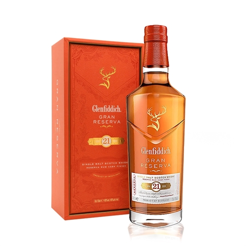 Whisky Glenfiddich 21 ans Gran Reserva 40% 70cl - Bouteille de single malt écossais 21 ans - La Maison du Barman