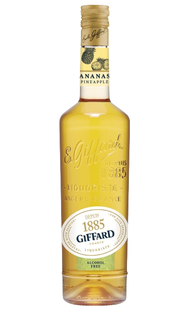 Liqueur sans alcool Ananas Giffard 70cl - Bouteille de liqueur fruitée pour mocktails - La Maison du Barman