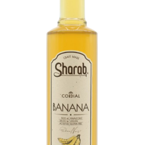 Cordial Sharab Banane 500ml - Bouteille de sirop artisanal à la banane - La Maison du Barman