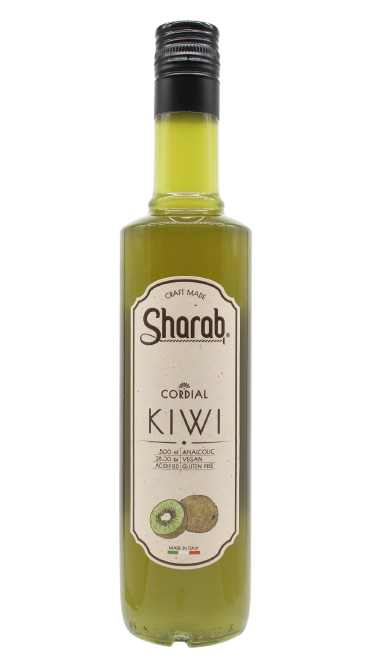 Cordial Sharab Kiwi 500ml - Bouteille de sirop artisanal au kiwi - La Maison du Barman