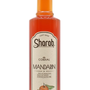 Cordial Sharab Mandarine 500ml - Bouteille de sirop artisanal à la mandarine - La Maison du Barman