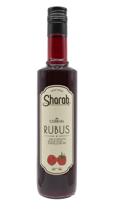 Cordial Sharab Rubus 500ml - Bouteille de sirop artisanal aux fruits rouges - La Maison du Barman