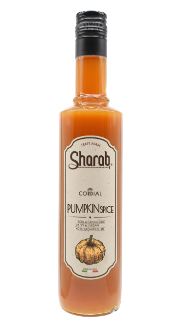 Cordial Sharab Pumpkin Spice 500ml - Bouteille de sirop artisanal aux épices - La Maison du Barman