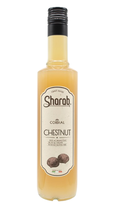 Cordial Sharab Châtaigne 500ml - Bouteille de sirop artisanal à la châtaigne - La Maison du Barman