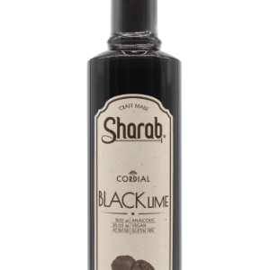 Cordial Sharab Black Lime 500ml - Bouteille de sirop artisanal au citron noir - La Maison du Barman
