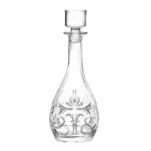 Carafe Round Tattoo 90cl - Carafe en verre ronde gravée pour spiritueux - La Maison du Barman