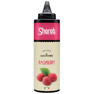 Purée Sharab Squeezer Framboise 400ml - Bouteille souple de purée à la framboise - La Maison du Barman