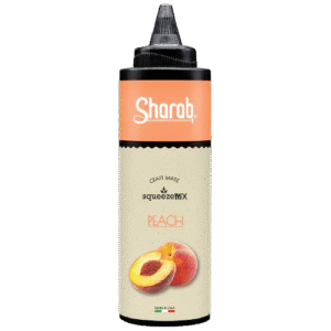 Purée Sharab Squeezer Pêche 400ml - Bouteille souple de purée à la pêche - La Maison du Barman
