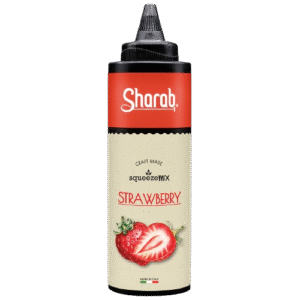 Purée Sharab Squeezer Fraise 400ml - Bouteille souple de purée à la fraise - La Maison du Barman