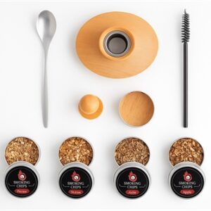Cocktail Smoking with Chips Kit Round