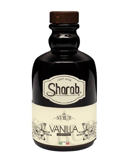 Sirop Sharab Vanille 500ml - Bouteille de sirop artisanal à la vanille - La Maison du Barman