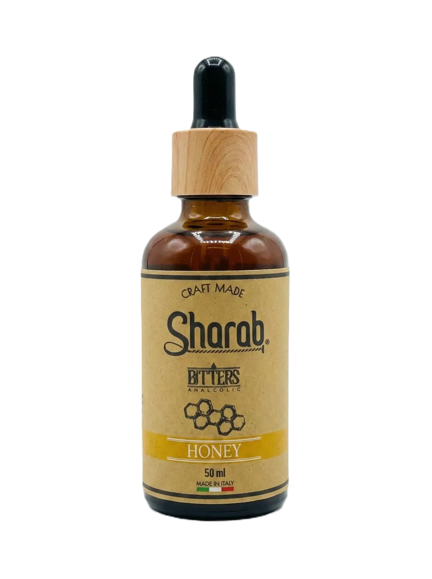 Bitter Sharab Honey Sans Alcool 50ml - Flacon de bitter artisanal au miel - La Maison du Barman