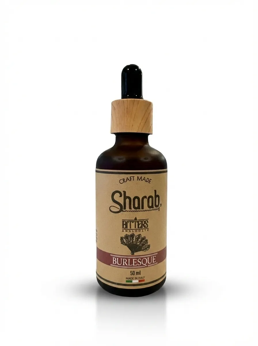 Bitter Sharab Burlesque Sans Alcool 50ml - Flacon de bitter artisanal burlesque hibiscus - La Maison du Barman