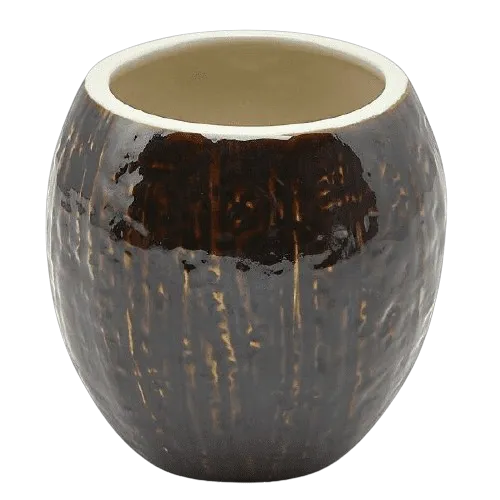 Mug Tiki Coconut 50cl - Récipient en céramique en forme de noix de coco - La Maison du Barman