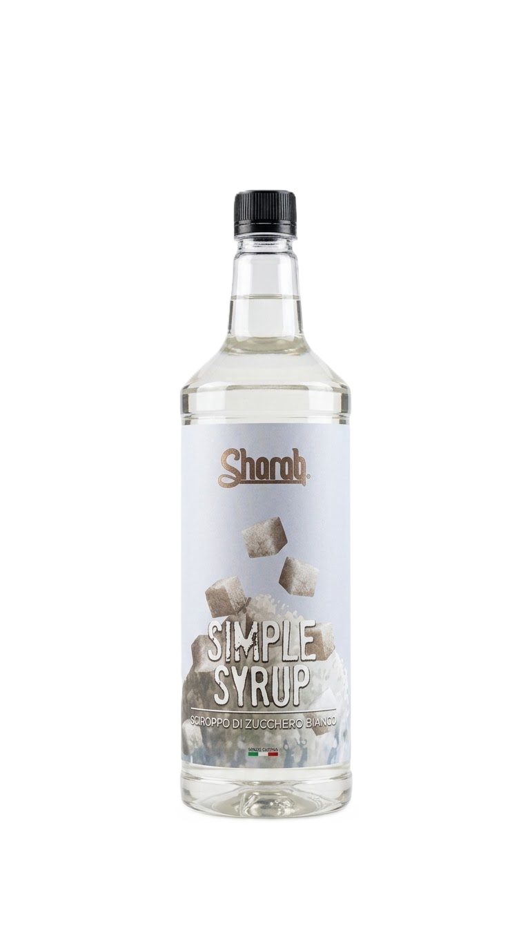 Sirop Simple Sharab 1L - Bouteille de sirop de sucre liquide neutre - La Maison du Barman