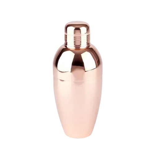 Shaker Kryos Cobbler Cuivre 480ml - Shaker à cocktail 3 pièces finition cuivrée - La Maison du Barman