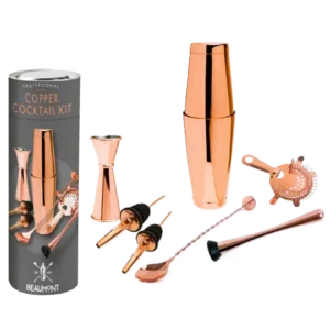 Kit Cocktail 8 Pièces Cuivre Copper Set (8-Piece Copper Cocktail Set)