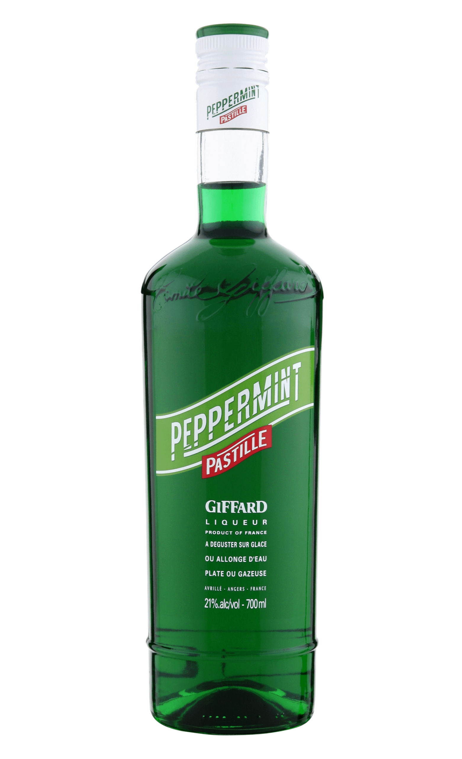 Liqueur Peppermint Pastille Giffard - Bouteille de liqueur de menthe blanche - La Maison du Barman